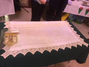1917 tablecloth made in Whitchurch Hospital